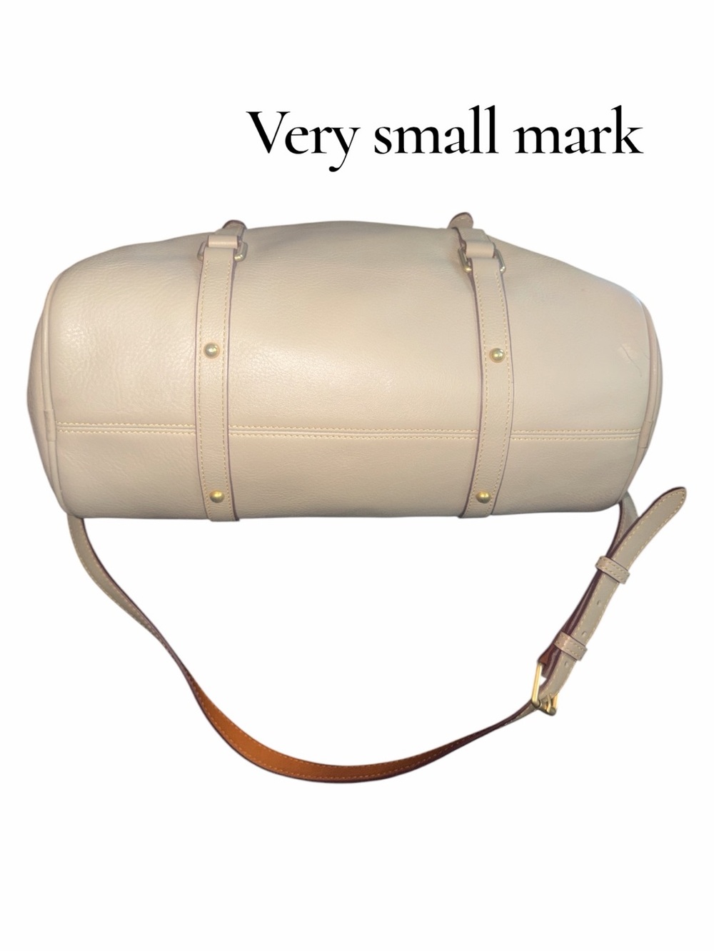 Dooney & Bourke Florentine Satchel Beige Leather Large Satchel with Tassel - Picture 10 of 14